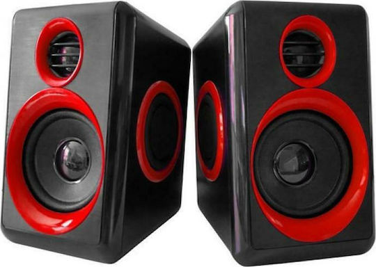 Tele FT-165 Ηχεία Υπολογιστή 2.0 Κόκκινα