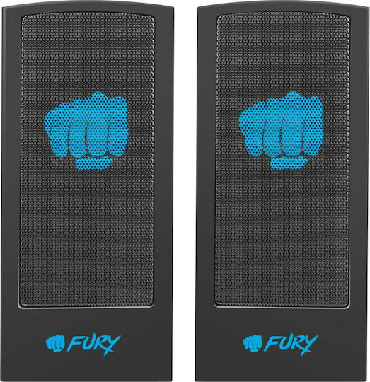 Fury Skyray Ηχεία Υπολογιστή 2.0 με Ισχύ 5W Μαύρα