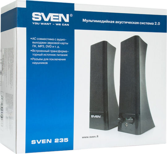 Sven 0110235 2.0 Speakers 4W Black