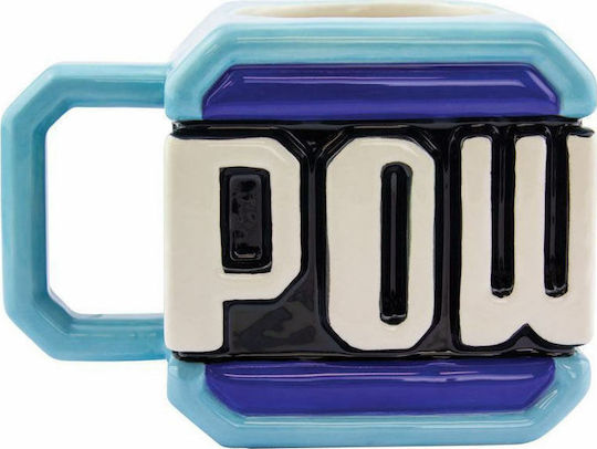 Paladone Super Mario - Pow Block Κούπα Κεραμική Μπλε 330ml