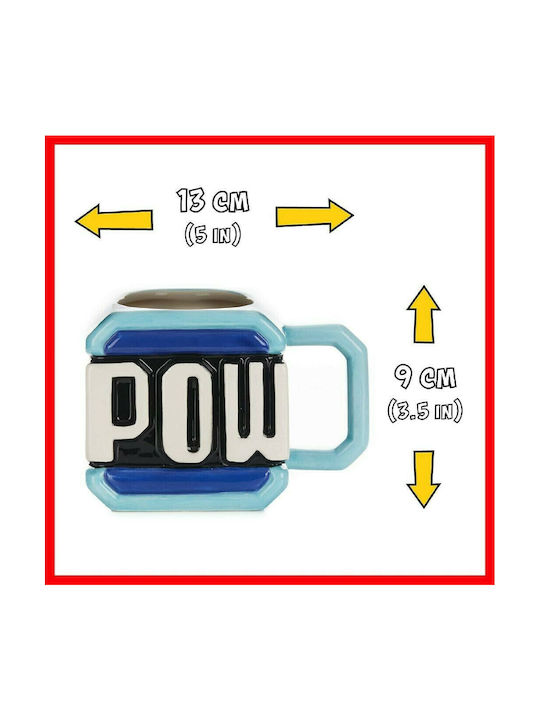 Paladone Super Mario - Pow Block Mug Ceramic Blue 330ml