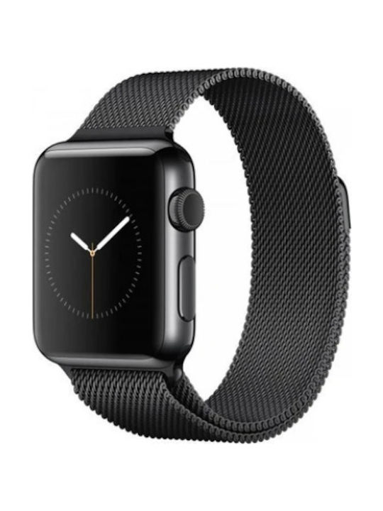 Tactical Milanese Loop Strap Stainless Steel Black (Apple Watch 38/40/41mm)