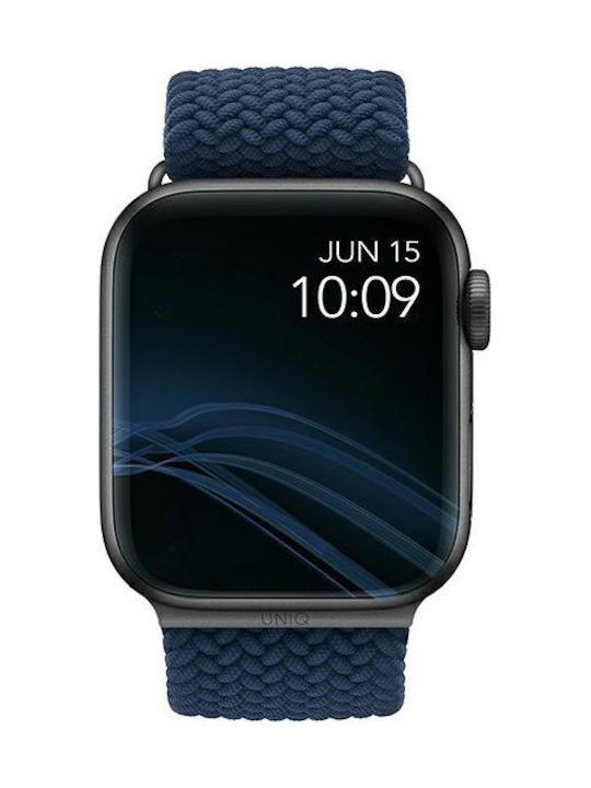 Uniq Aspen Braided Λουράκι Υφασμάτινο Oxford Blue (Apple Watch 44/45/46mm/Ultra 49mm)