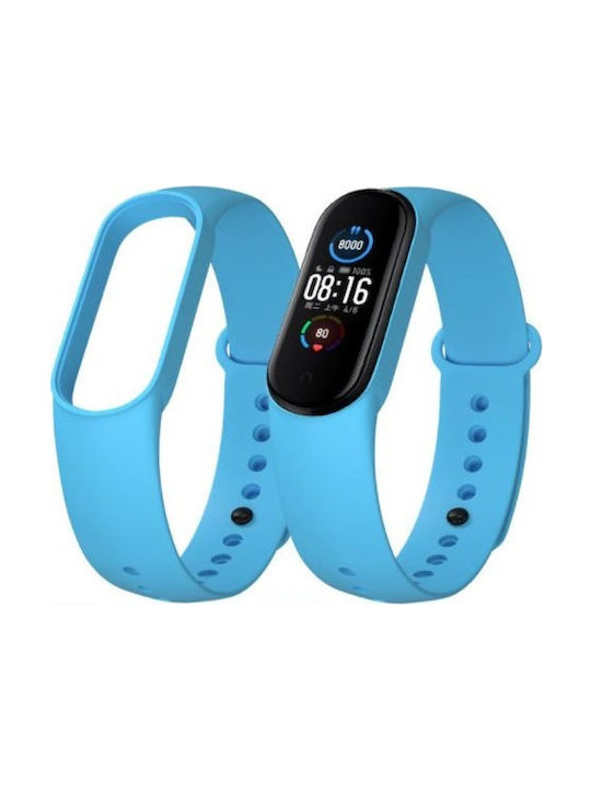 Λουράκι Σιλικόνης με Pin Light Blue (Mi Smart Band 5/Mi Smart Band 6)