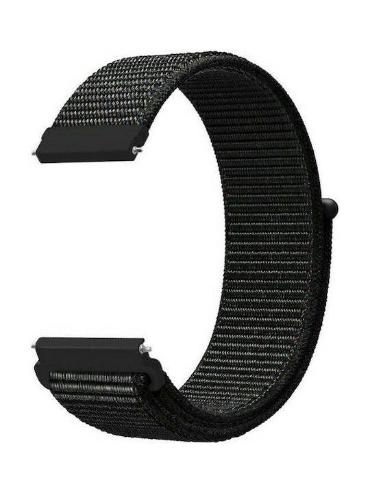 Nylon Strap Dark Black (Galaxy Watch (46mm) / Gear S3)