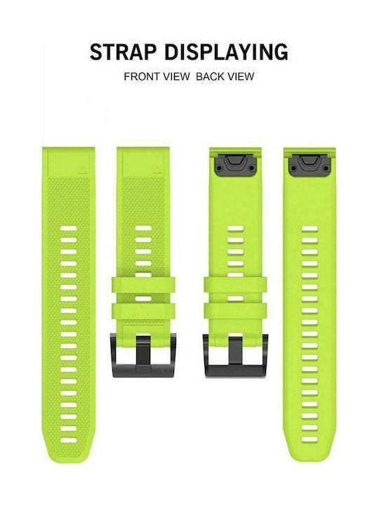Smooth Armband Silikon Grün (Fenix 3 / 5X / 5X Plus / 6X / 6X Pro / 7X / 7X Pro / 8 (51mm))