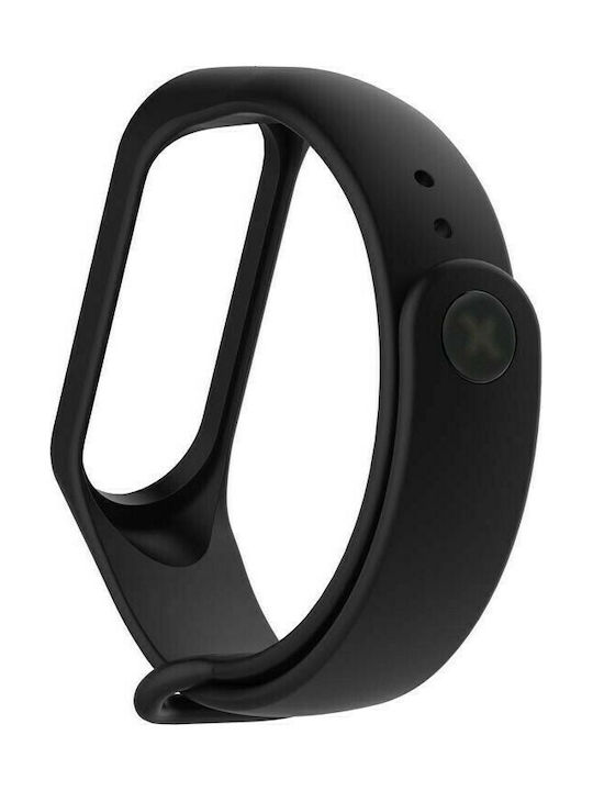Ancus Λουράκι Σιλικόνης Μαύρο (Mi Band 3/Mi Smart Band 4)