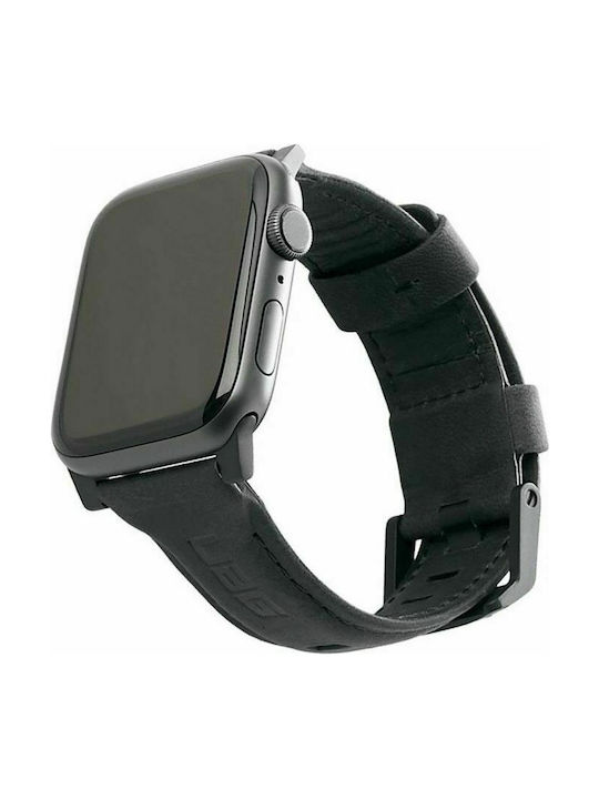 UAG Leather Strap Μαύρο (Apple Watch 42/44mm)