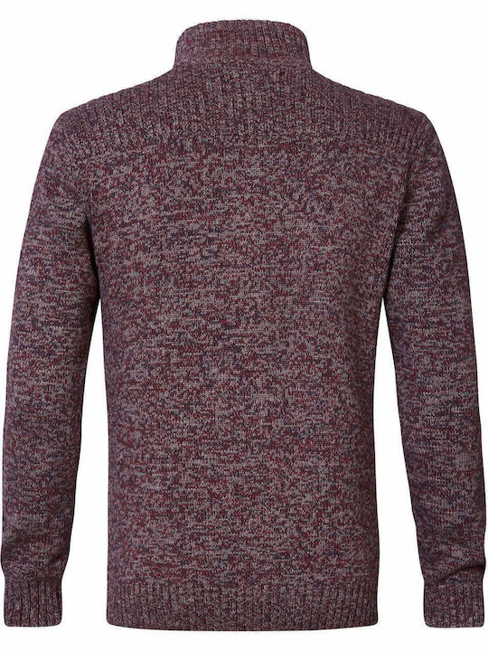 Men's Knitted Cardigan Burgundy