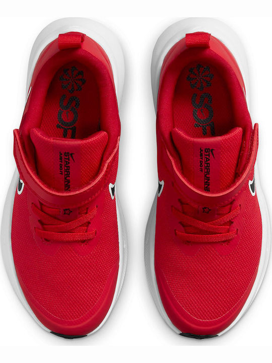 Star Runner Star Runner 3 Kids Sports Shoes Running with Hoop & Loop Closure University Red / Black Gym Red