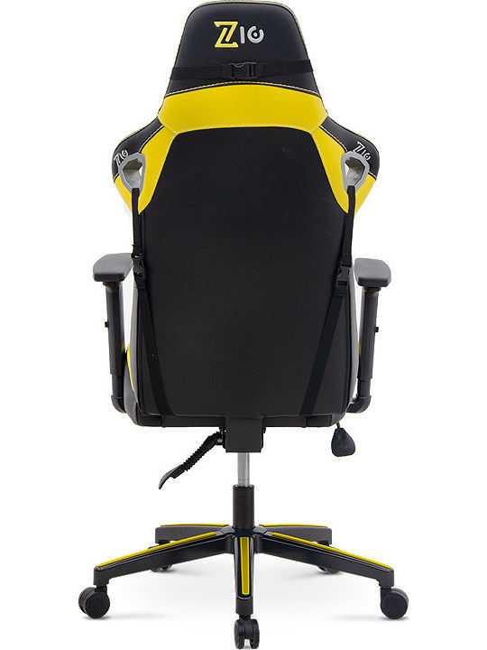 Megapap Vortex Scaun Gaming Din piele ecologică cu Brațe Reglabile Yellow / Black