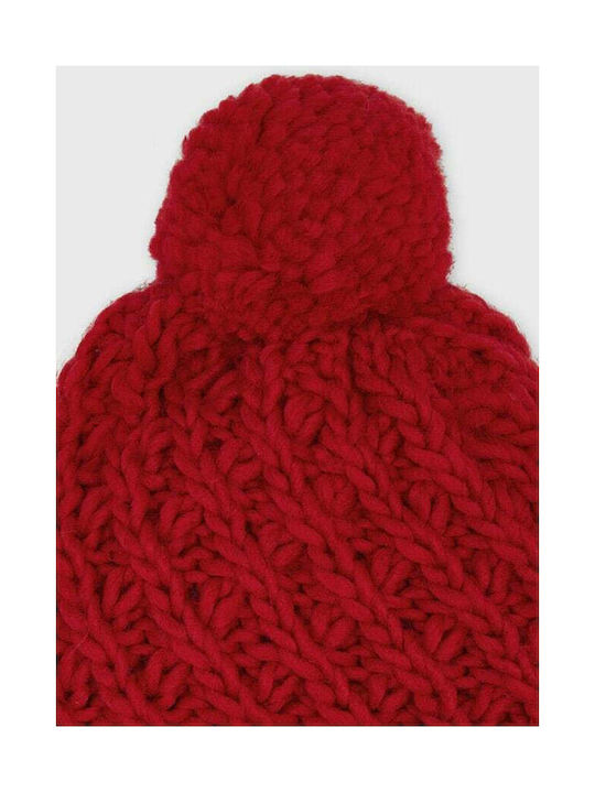 Mayoral Kids Beanie Knitted Red