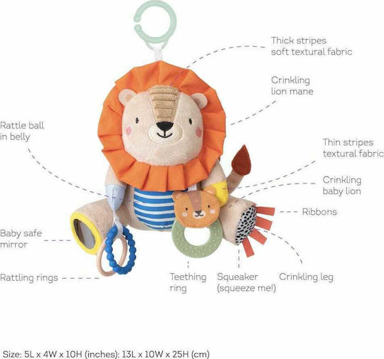 Taf Toys Pendant Toy for Car with Teether Harry Lion for 6++ Months 12805