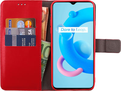 Volte-Tel Allure Magnet Wallet Δερματίνης Κόκκινο (Realme C11 2021)