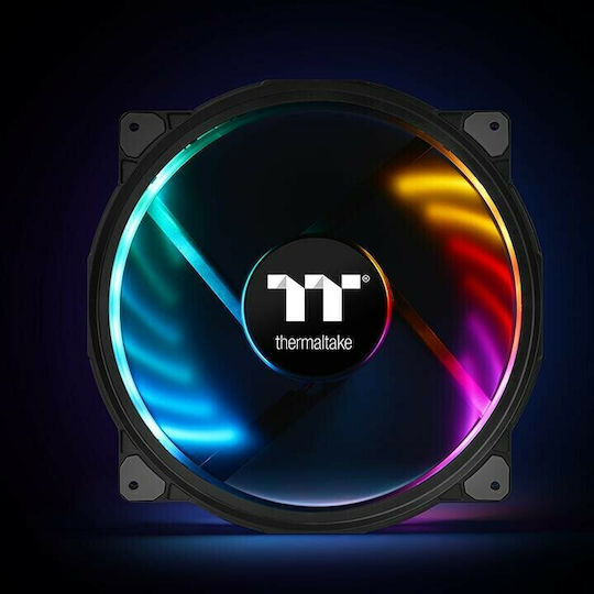 Thermaltake Riing Plus 20 Gehäuselüfter TT Premium Gehäuselüfter 200mm (1000rpm / 117,96cfm) mit RGB-Beleuchtung und Verbindung 4-Pin PWM
