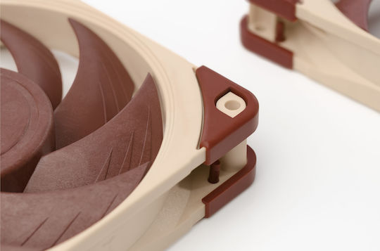 Noctua NF-A12x25 LS Вентилатор за кутия 120мм (1200 оборота) Без светодиодно осветление и Свързване 4-изводна ШИМ Кафяв