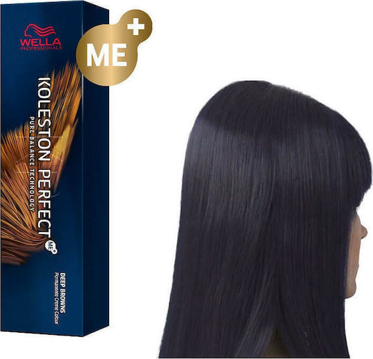 Wella Koleston Perfect Me+ Pure Naturals Βαφή Μαλλιών 2/0 Μαύρο Φυσικό 60ml