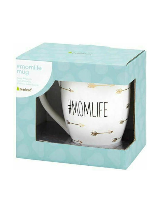 Pearhead Momlife Ceramic Cup White