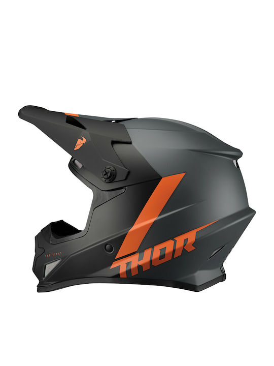 Thor MX Sector Motocross Chev Charcoal/Orange Thor MX Sector Motocross Chev Charcoal/Orange