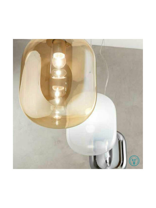 Ondaluce Pendant Light Black Ball with Socket E27 30cm