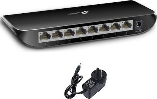 TP-LINK TL-SG1008D Unmanaged L2 Switch with 8 Gigabit (1Gbps) Ethernet Ports