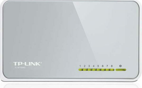 TP-LINK TL-SF1008D v12 Unmanaged L2 Switch με 8 Θύρες Ethernet