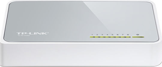 TP-LINK TL-SF1008D v12 Unmanaged L2 Switch με 8 Θύρες Ethernet