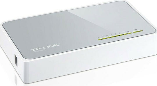 TP-LINK TL-SF1008D v11 Unmanaged L2 Switch με 8 Θύρες Ethernet