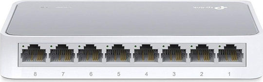 TP-LINK TL-SF1008D v11 Unmanaged L2 Switch με 8 Θύρες Ethernet