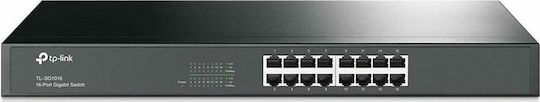 TP-LINK TL-SG1016 Unmanaged L2 Switch with 16 Gigabit (1Gbps) Ethernet Ports