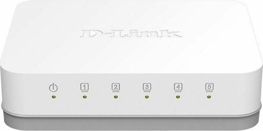 D-Link GO-SW-5G Unverwaltet L2 Switch mit 5 Ports Gigabit (1Gbps) Ethernet