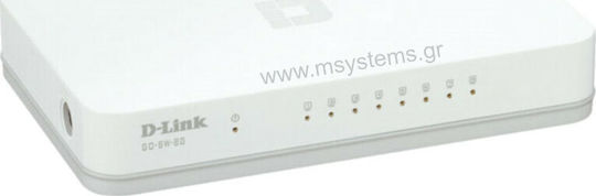 D-Link Unmanaged L2 Switch με 8 Θύρες Gigabit (1Gbps) Ethernet