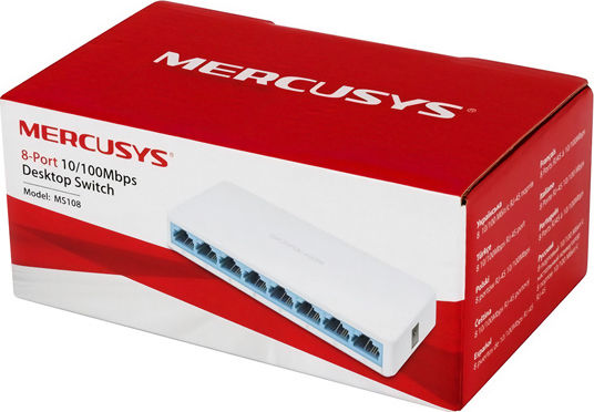 Mercusys Unmanaged L2 Switch with 8 Ethernet Ports
