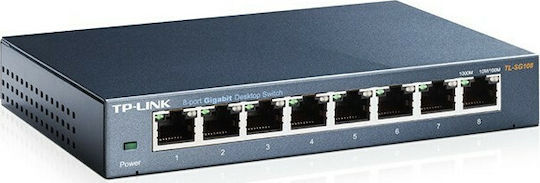 TP-LINK TL-SG108 Unmanaged L2 Switch with 8 Ethernet Ports
