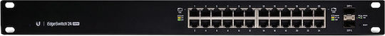 Ubiquiti EdgeSwitch 24 250W Managed L2 / L3 PoE+ Switch with 24 Gigabit (1Gbps) Ethernet Ports and 2 SFP Ports
