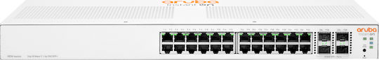 Aruba Instant On 1930 24G Class4 PoE 4SFP/SFP+ Gestionat L2 / L3 PoE+ Switch cu 24 Porturi Gigabit (1Gbps) Ethernet și 4 Porturi SFP