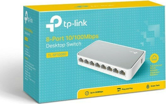 TP-LINK TL-SF1008D Unmanaged L2 Switch with 8 Ethernet Ports