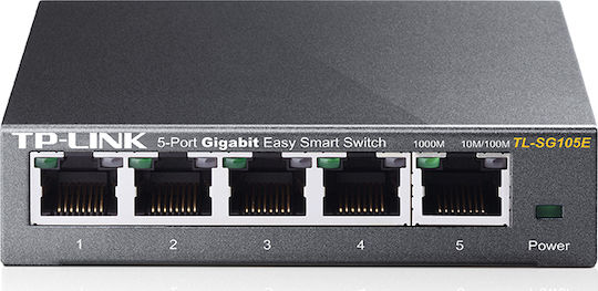 TP-LINK TL-SG105E Managed L2 Switch with 5 Gigabit (1Gbps) Ethernet Ports