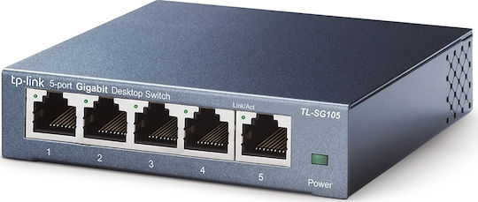 TP-LINK TL-SG105E Managed L2 Switch with 5 Gigabit (1Gbps) Ethernet Ports
