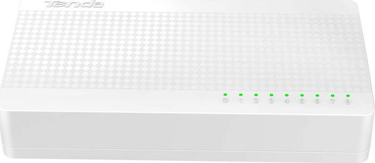Tenda S108 v1 Unmanaged L2 Switch με 8 Θύρες Ethernet