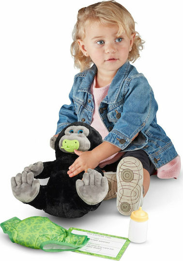 Melissa & Doug Λούτρινο Μωρό Γορίλας & Αξεσουάρ 18 εκ.