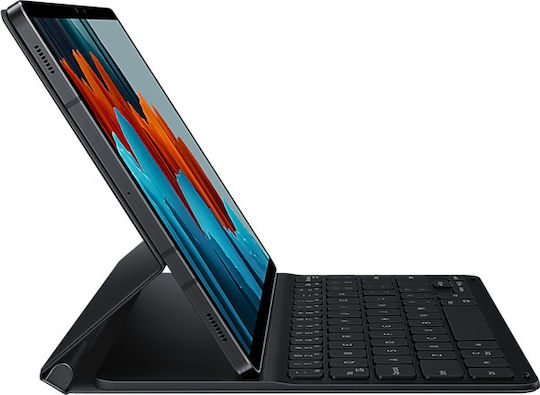 Samsung Flip Cover με Πληκτρολόγιο στα Ελληνικά Μαύρη (Galaxy Tab S7)