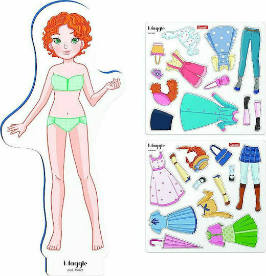Quercetti Magnetic Construction Toy Magnetic Fashion Maggie For Children 5+ Years