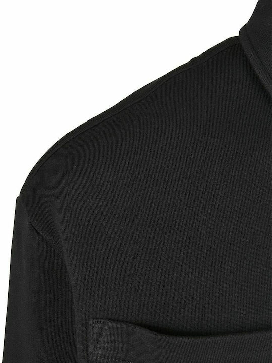 TB4420 Langärmeliges Baumwollhemd Schwarz
