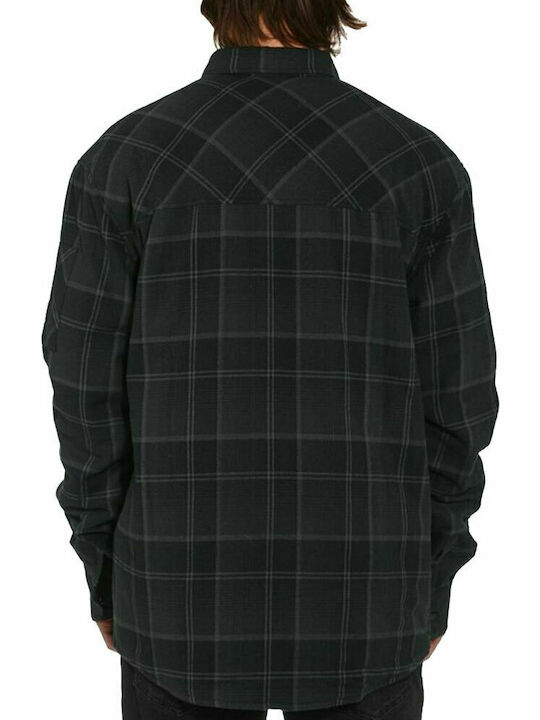 Horsefeathers Men's Shirt Long Sleeve Checked Gray