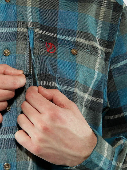 Fjallglim Langärmlig Flanell Hemd Geprüft Grün