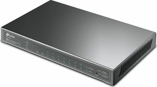 TP-LINK TL-SG2210P v1 Managed L2 PoE Switch with 8 Ethernet Ports and 2 SFP Ports