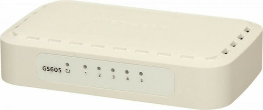 NetGear GS605 v5 Unmanaged L2 Switch με 5 Θύρες Gigabit (1Gbps) Ethernet