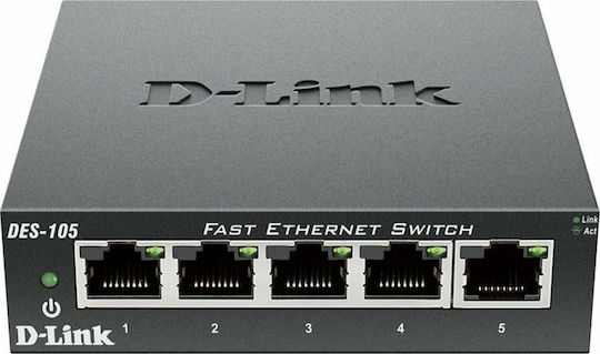 D-Link DES-105 Unverwaltet L2 Switch mit 5 Ports Ethernet