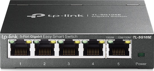 TP-LINK TL-SG105E Unmanaged L2 Switch with 5 Gigabit (1Gbps) Ethernet Ports